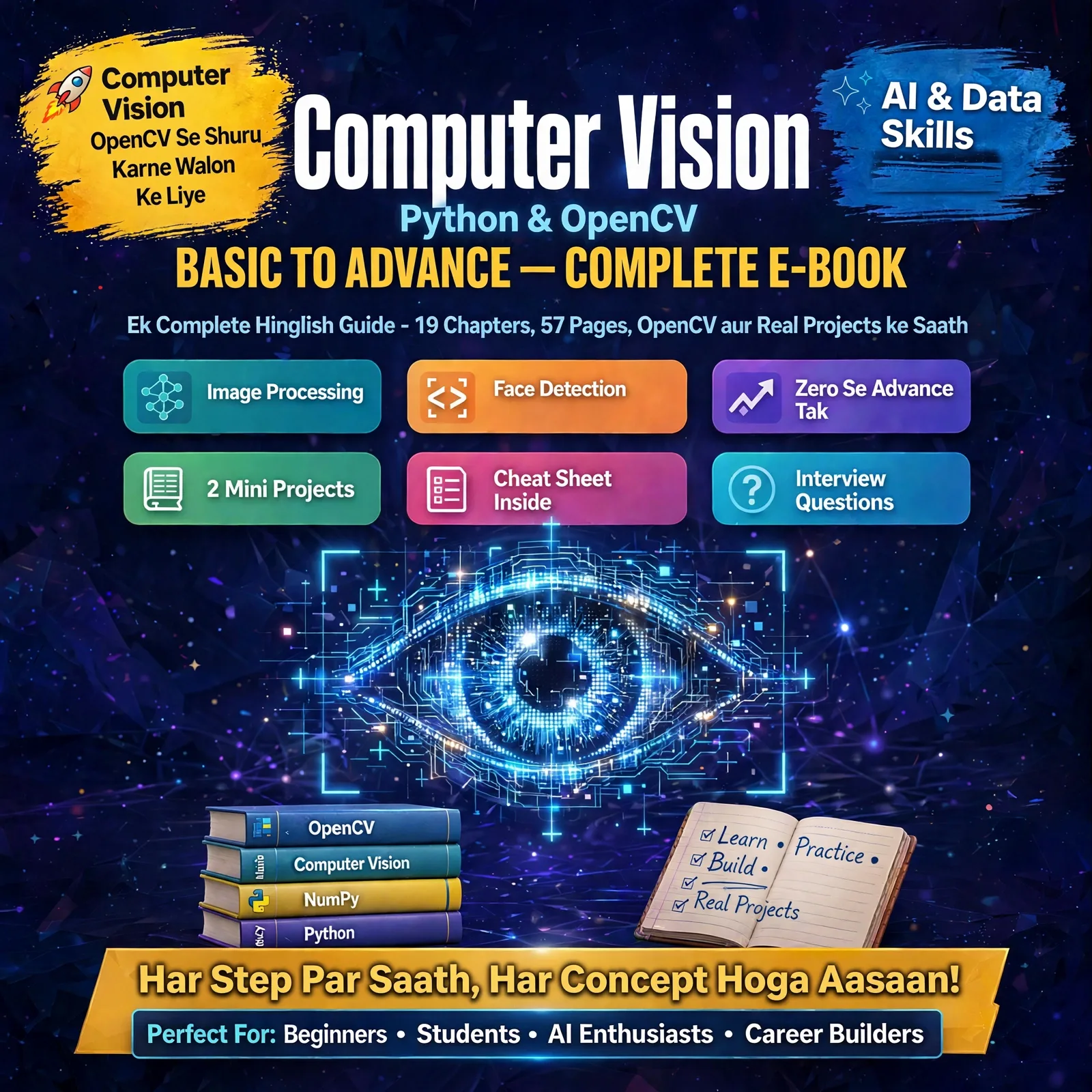 Computer Vision with Python & OpenCV: Basic to Advance (Hinglish E-book)
