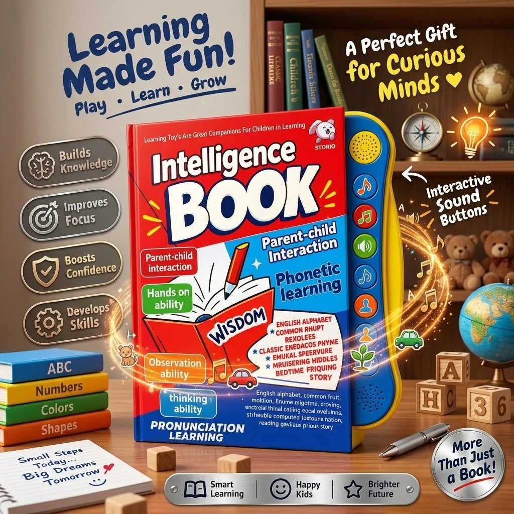 📚 Intelligence Book – Interactive Educational Activity Book for Kids